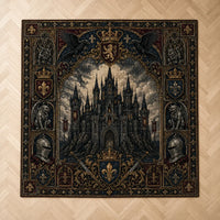 Castle in Shadow - Gothic Heraldry Floor Composition