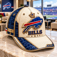 Ivory and Cobalt - BUF Emblem Vintage Cap