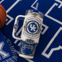 UK Crest Study - Ivory, Royal Blue and Ornamental Calm