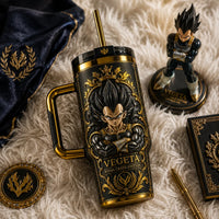 Royal Crest - Vegeta in Gold, Black and Stillness